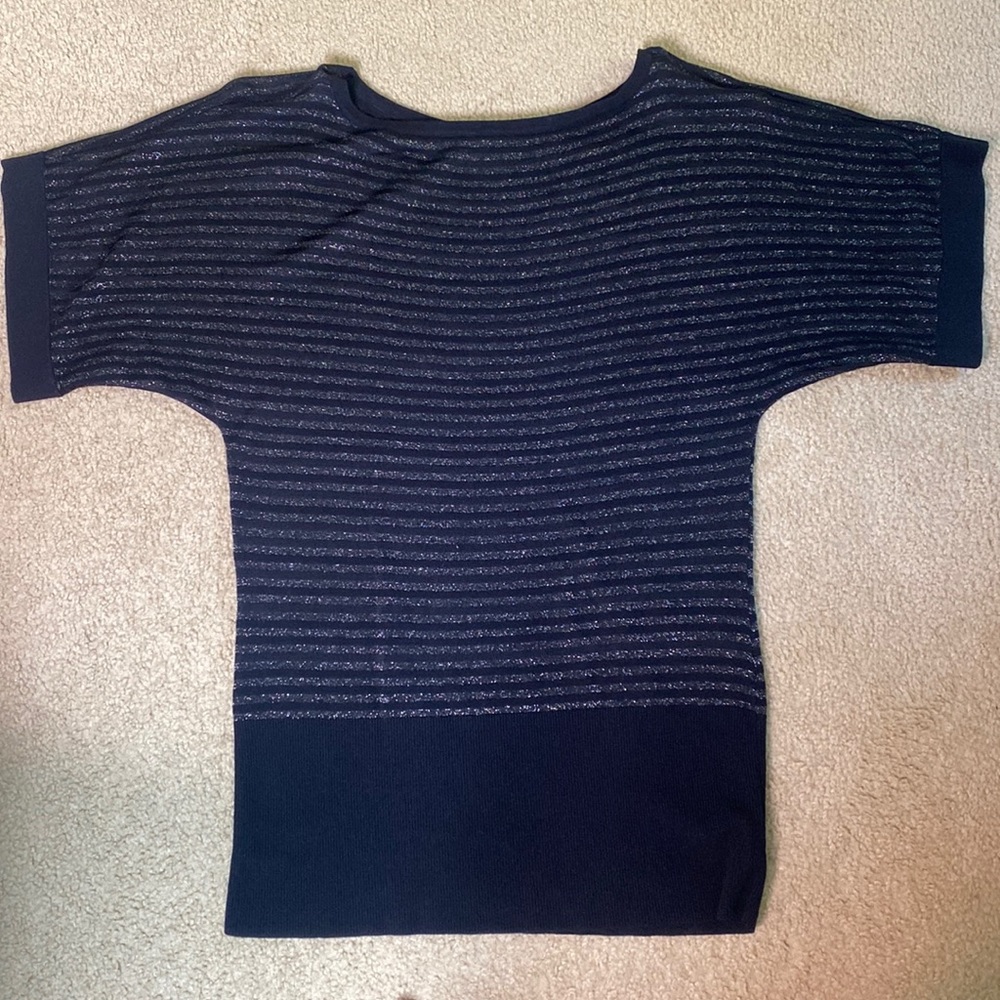 Black and silver blouse size M